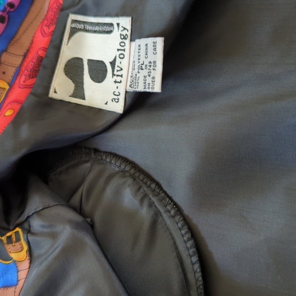 Vintage 100% Silk Activologyy zip up jacket - Picture 8 of 8